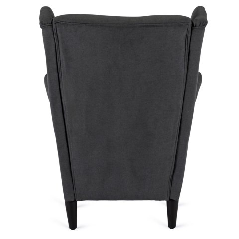 Fotel Wypoczynkowy EVAN 2 z Podnóżkiem Ciemnoszary