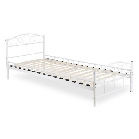 Łóżko Metalowe GRIFFIN 90x200 Białe