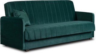 Sofa Rozkładana PORTO Zielona Welurowa
