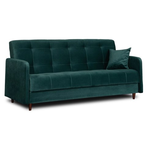 Sofa Rozkładana TIVOLI Zielona Welurowa