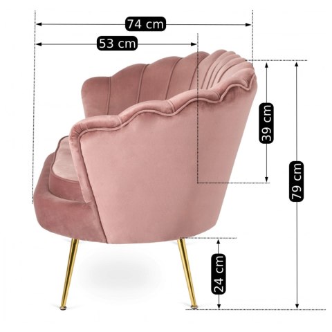 Sofa ZENDAYA Różowa