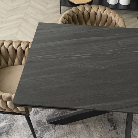 Stół BRUNO Ceramiczny Rozkładany 160-240 cm Czarny