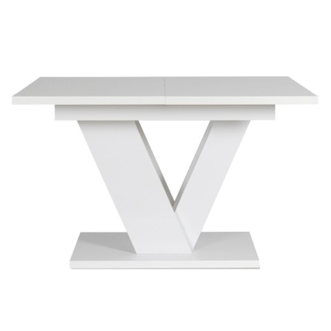 Stół CLARK Rozkładany 120-160 cm Biały Połysk