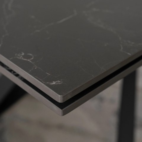 Stół MAXIME Ceramiczny Rozkładany 160-240 cm Czarny Marmur