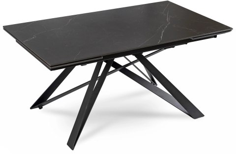 Stół MAXIME Ceramiczny Rozkładany 160-240 cm Czarny Marmur