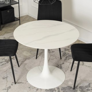 Stół SANDER Ceramiczny 89 cm Biały