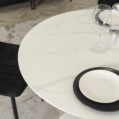 Stół SANDER Ceramiczny 89 cm Biały