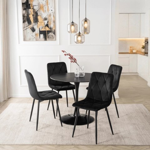 Stół SANDER Ceramiczny 89 cm Czarny