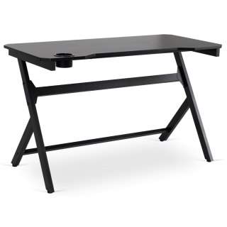 Biurko Gamingowe Dla Gracza BLECK 120 cm Czarne Nowoczesne Loft