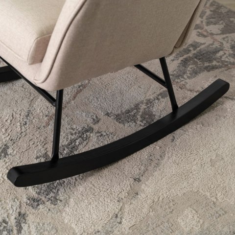 Fotel Bujany JACKSON Beżowy Tkanina