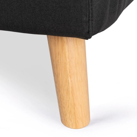 Fotel Rozkładany Leżanka Wypoczynkowy MARRY 2 do Spania Czarny