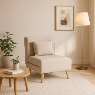 Fotel Rozkładany MARRY Beżowy