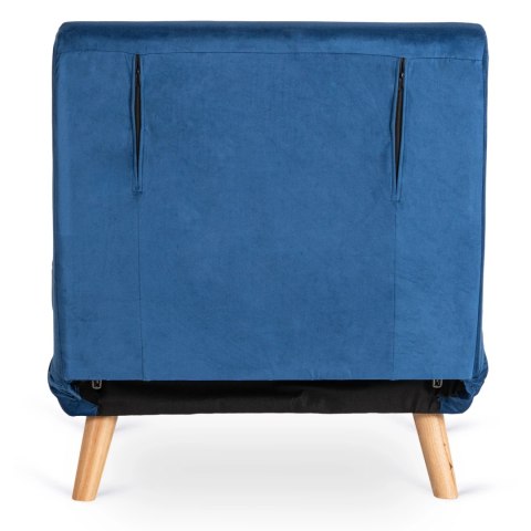 Fotel Rozkładany Leżanka Wypoczynkowy MARRY do Spania Granatowy