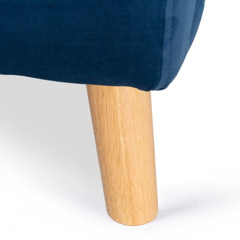 Fotel Rozkładany Leżanka Wypoczynkowy MARRY do Spania Granatowy