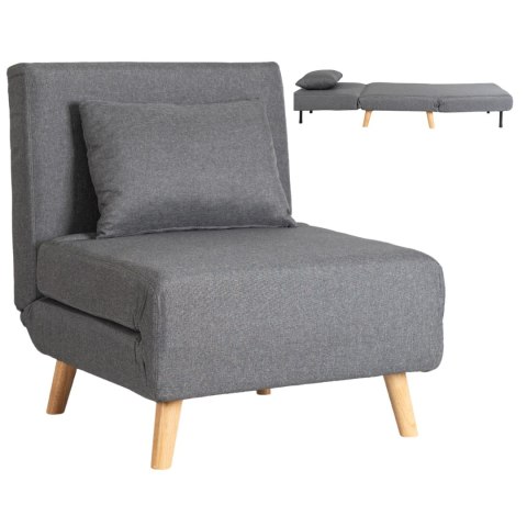 Fotel Rozkładany MARRY Szary