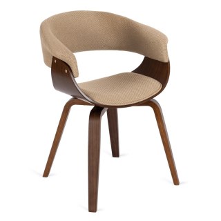 Krzesło GARY 2 Beżowe/Orzech