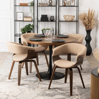 Krzesło GARY 2 Beżowe/Orzech