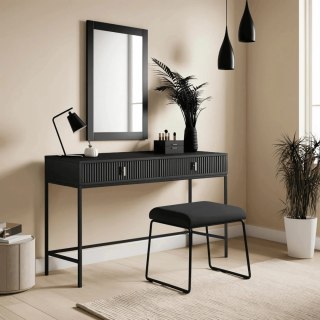 Toaletka MARCOS Czarna Ryflowana