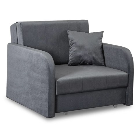 Fotel do Spania VERO Rozkładany Jednoosobowy Amerykanka Szary Nowoczesny