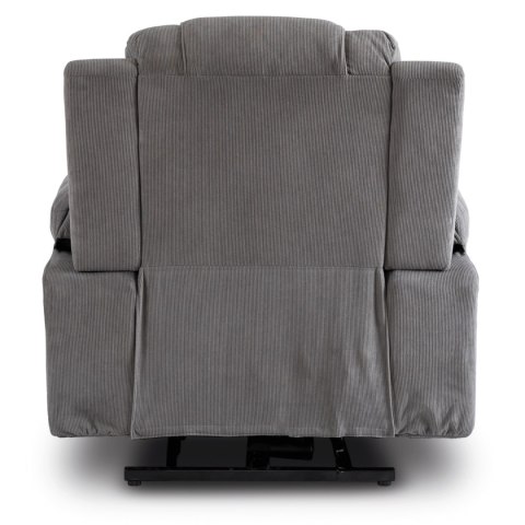 Fotel Masujący Elektrycznie Rozkładany FENIX z Funkcją Wstawania Szary