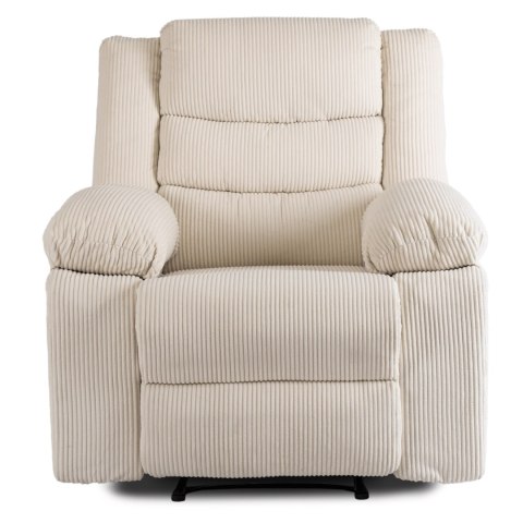 Fotel Rozkładany ARTURO Beżowy Sztruksowy