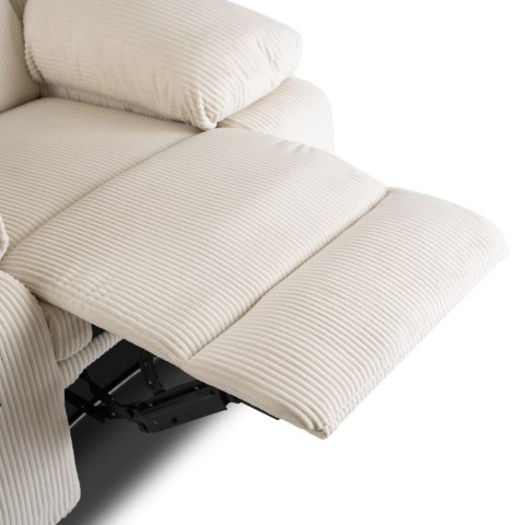 Fotel Rozkładany ARTURO Beżowy Sztruksowy