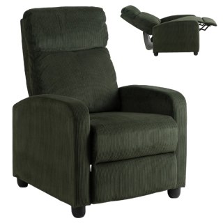 Fotel Rozkładany DANNY Zielony Sztruksowy