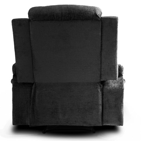 Fotel Rozkładany Masujący BOX Czarny Welurowy