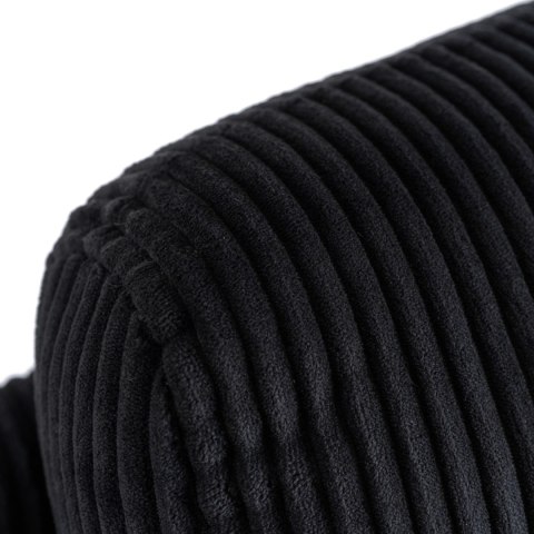 Fotel Rozkładany TORRES Czarny Sztruksowy