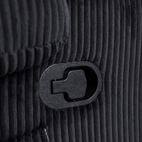 Fotel Rozkładany TORRES Czarny Sztruksowy