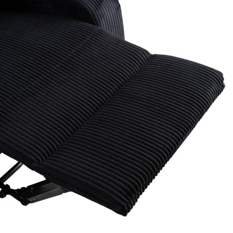 Fotel Rozkładany TORRES Czarny Sztruksowy