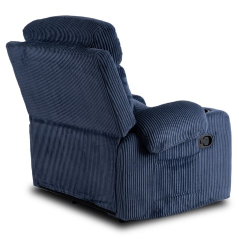 Fotel Rozkładany TORRES Granatowy Sztruksowy