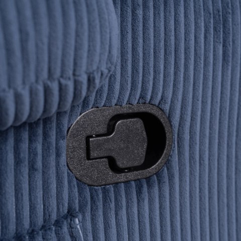 Fotel Rozkładany TORRES Granatowy Sztruksowy