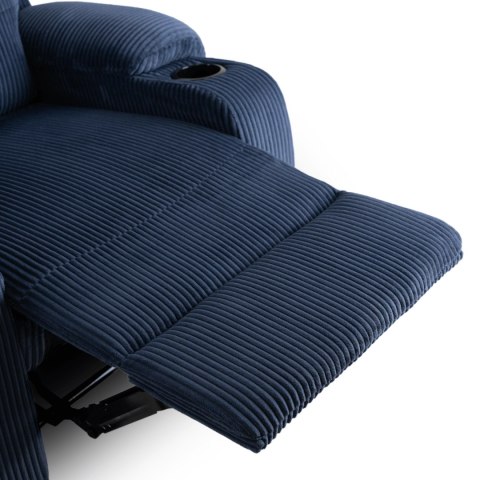 Fotel Rozkładany TORRES Granatowy Sztruksowy