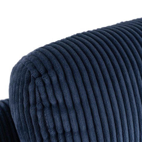 Fotel Rozkładany TORRES Granatowy Sztruksowy
