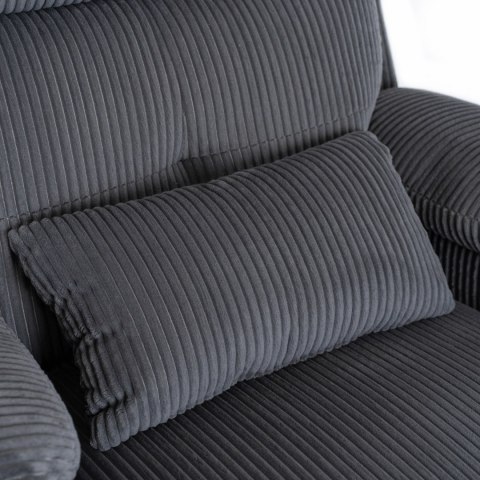 Fotel Rozkładany TORRES Szary Sztruksowy