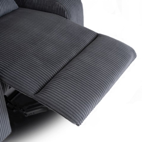 Fotel Rozkładany TORRES Szary Sztruksowy