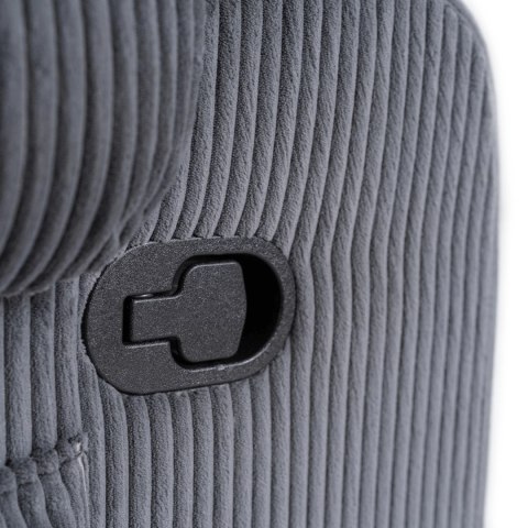 Fotel Rozkładany TORRES Szary Sztruksowy