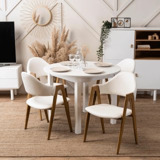 Krzesło WILLY Białe Ekoskóra