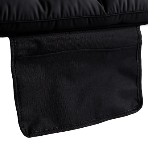 Leżak Ogrodowy Łóżko Polowe VENUS Czarne