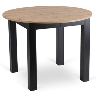 Stół HARRY Rozkładany 102-142 cm Dąb Artisan/Czarny