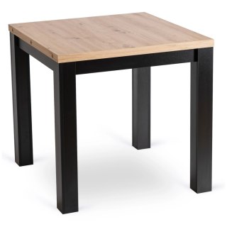 Stół MAX Rozkładany 80-160 cm Dąb Artisan/Czarny
