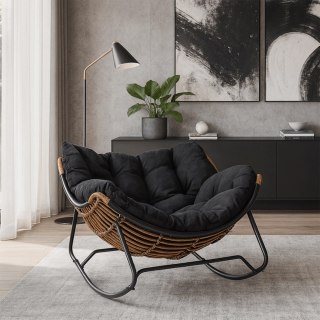 Fotel Bujany ELTON Czarny