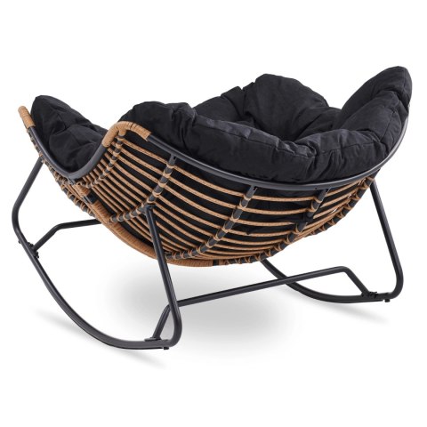 Fotel Bujany ELTON Czarny