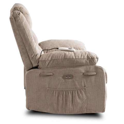 Fotel Masujący Elektrycznie Rozkładany JASPER Beżowy