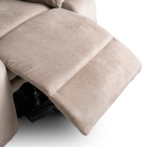 Fotel Masujący Elektrycznie Rozkładany JASPER Beżowy