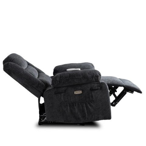 Fotel Masujący Elektrycznie Rozkładany JASPER Ciemnoszary