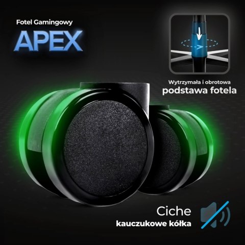 Fotel Gamingowy Obrotowy APEX Biały Nowoczesny