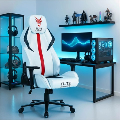 Fotel Gamingowy Obrotowy NEXON Biały Nowoczesny