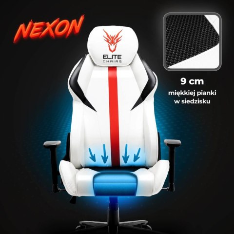 Fotel Gamingowy Obrotowy NEXON Biały Nowoczesny